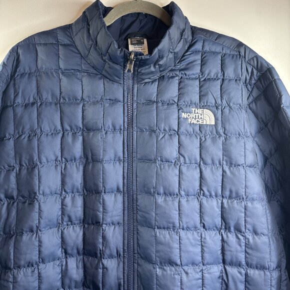 The North Face Men's Thermalball Insulated Jacket Size XXL/2X Summit Navy NWT - Picture 2 of 14